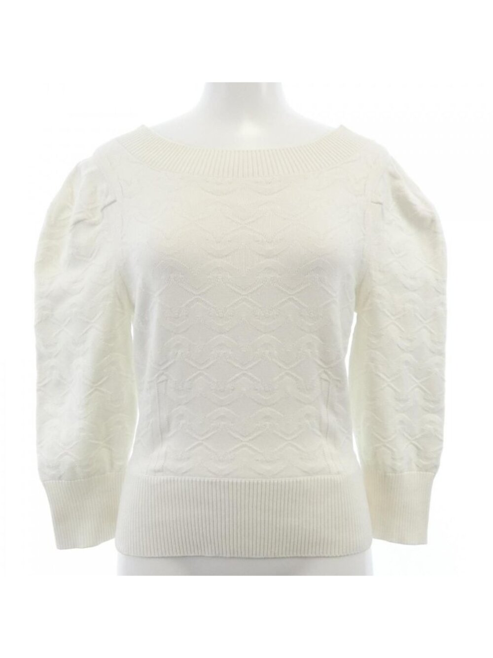 Chanel Knit Sweater White